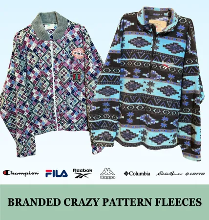 Branded Crazy Pattern Fleece