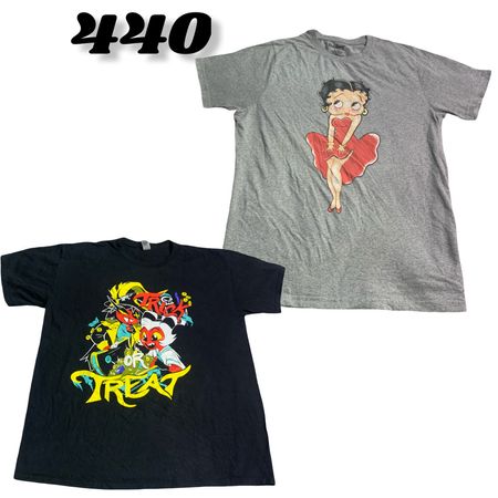 Cartoon Printed T-Shirts(Brands)Betty Boop & Super Mario etc  #440.