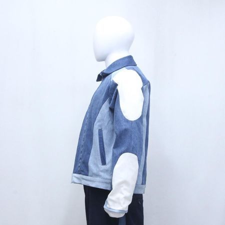 CR2168 Denim Fusion Upcycled Jacket
