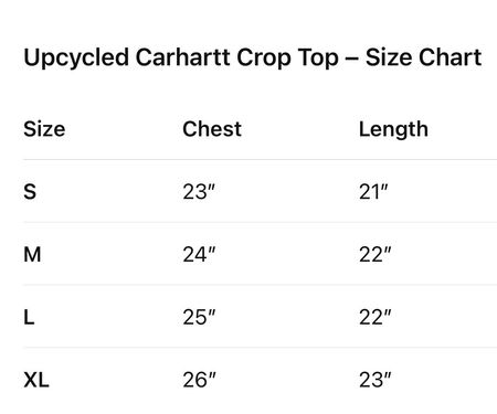 Upcycle Carhartt Crop Top (Dv-9-24)