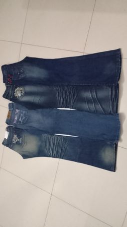 Y2k women embellished boot cut jeans
