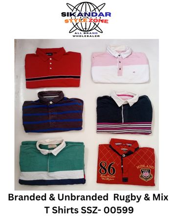 Branded & Unbranded Rugby &Mix T Shirts SSZ - 0677