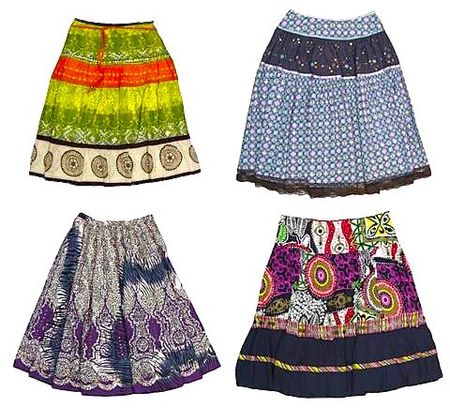 Y2K Gypsy Boho Cotton Skirts