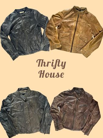 Thrifted Y2K Leather Jacket Finds(TH/656)