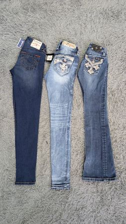 **Miss Me, True Religion & Rock Revival Skinny and Capri Jeans – Mixed Bundle