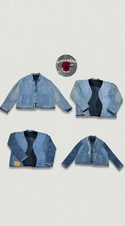 Jaqueta de Quilte Haori Upcyled