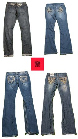 JEANS FEMININOS DE MARCAS DE DESIGNER EDY HARDY VIGOSS ETC