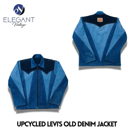 Veste en denim ancien Levis recyclée - EVR0010