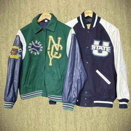 Baseball Wool and leather Varsity Jackets (FNC:26)