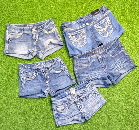 7331 - Upcycled Denim Shorts