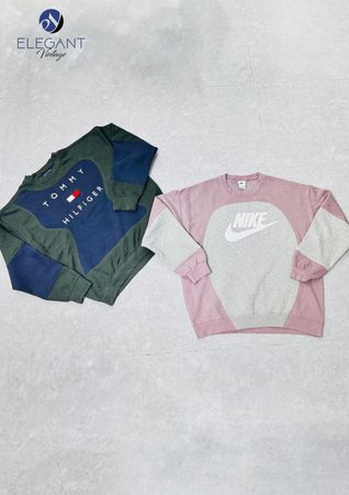 Upcycled Tommy Hilfiger & Mix Brand Sweatshirts - EVR0539