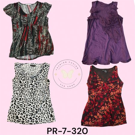 Women’s printed poly blouse (PR-7-320)
