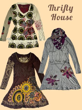 Y2K Boho Patchwork Tunic Bundle(TH/576)