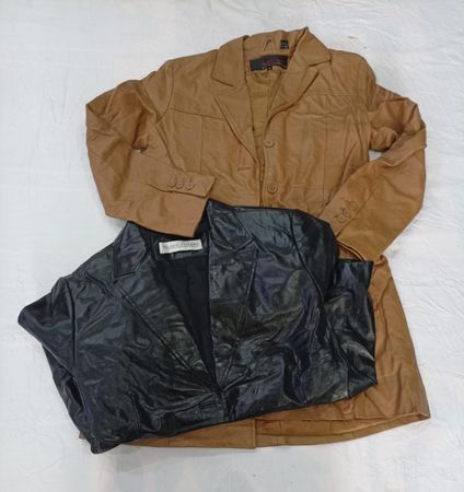 CR12463 Chaquetas de Cuero Vintage para Mujeres