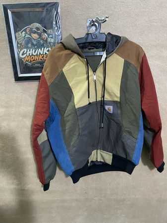 Upcycled Carhartt hooded jacket 🐒