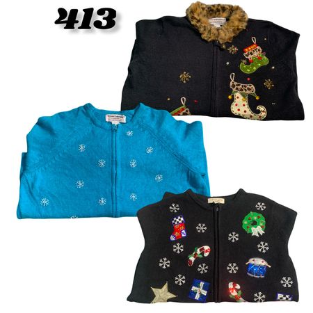 Mix Branded Christmas Sweater (brands) Tiara International , Studio & Croft Barrow etc #413.