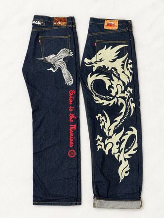 Stylish hip hop jeans