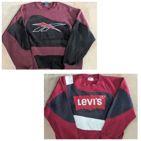 upcycled autentic gemischtes Marken-Sweatshirt