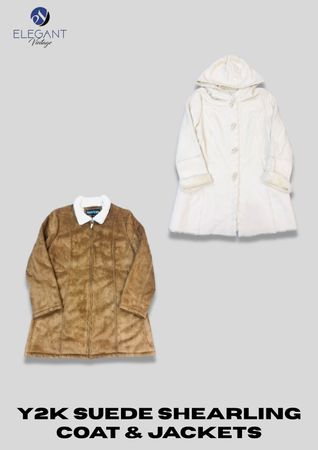 Y2K Suede & Shearling Coat & Jackets - EV2299