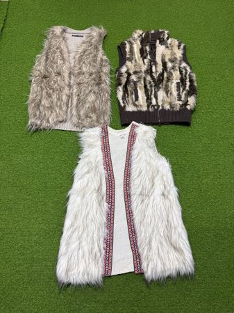 Yv656 Fur Waistcoat 10P