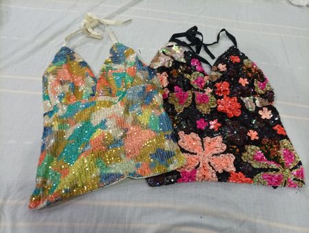 CR10769 Upcycled Beaded Tops