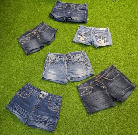 8119 - Short en denim recyclé