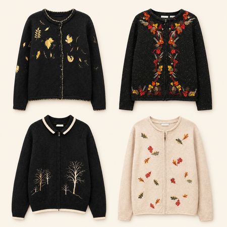Y2k Fall Harvest Sweaters