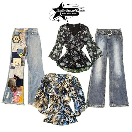 Y2k Mix & Match Top & Jeans B2F-040