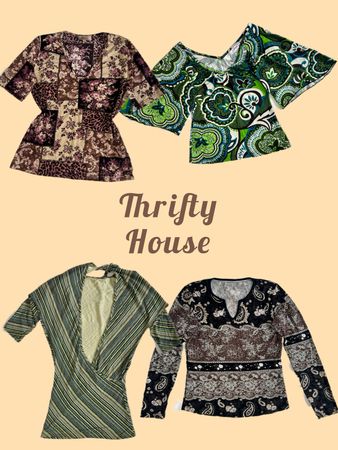 Y2K mandala print Tops(TH/676)