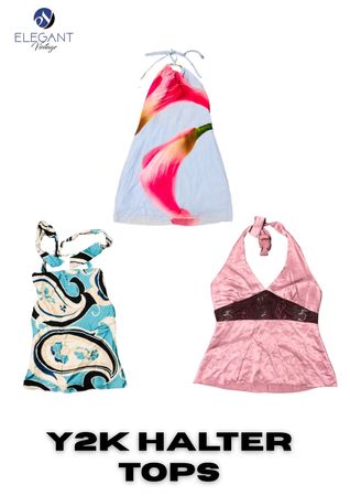 Y2K Halter Tops
