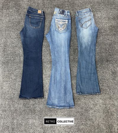 Y2k Bootcut / Embellished Jeans #24726