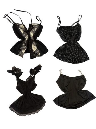 Y2K Black Rhinestone Strap Cami Tops-ST-214