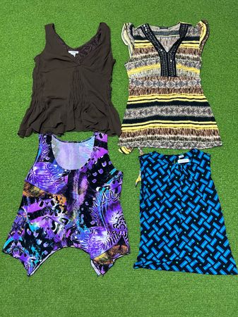Tv280 Sleeve Less Mix Blouse 15P