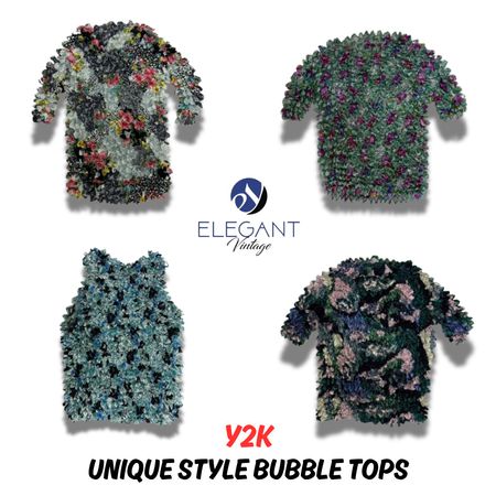 Y2K Unique Style Bubble Tops - EV0149