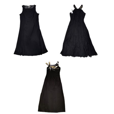 Robes de fête noires à bride