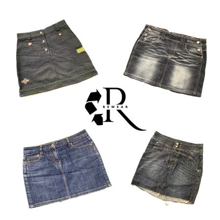 Y2K Unique Girl Jupe en Jean Mini RW-2501