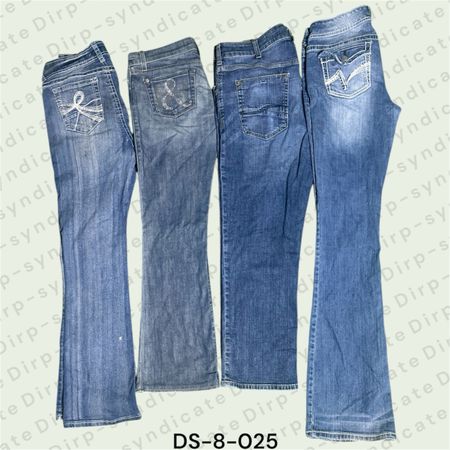 Y2K Low Rise Flare Jeans | Vintage Wide Leg Denim | 2000s Retro Jeans (DS-8-025)