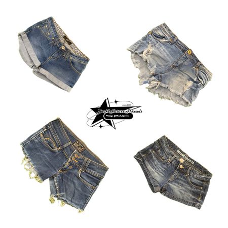 Y2K Paris Hilton Era Girl Denim Shorts B2F-193