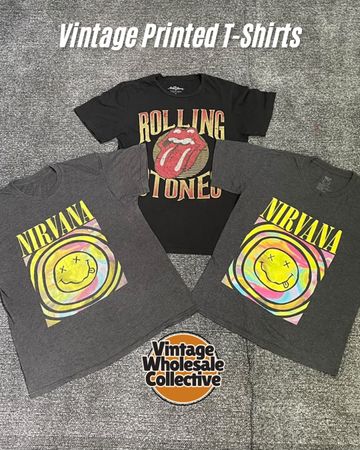 🔴 T-shirts vintage imprimés - (14/09)