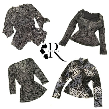 Y2K Unique Girl Printed Full Sleeve Tops RW-2458