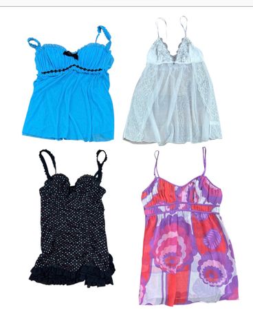 Y2K Cute cami Nighties  15 pcs At 1369