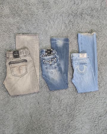 ***Branded Flare & Straight Jeans – Miss Me, True Religion & Rock Revival