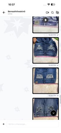 Custom handpick Beneath Embroidered Jeans 5P 18/08/26