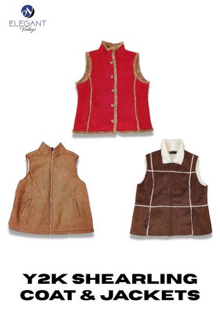 Y2K Sleeveless Shearling Vest - EV2296