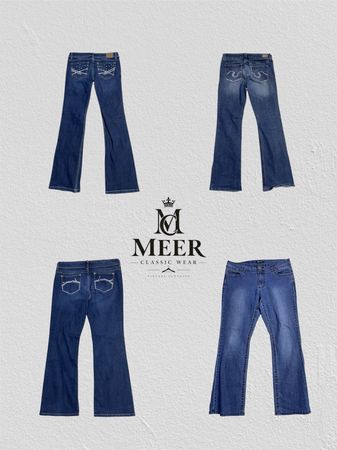 Y2k inspired Embellished flared jeans