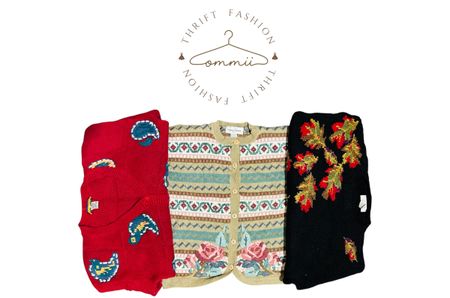 Maglione vintage cottage core