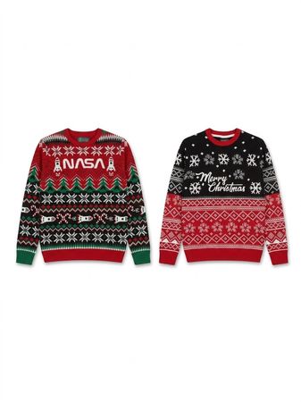 (FV-2654) Vintage Stil Weihnachten Strickwaren | Neuheiten Fair Isle & Festliche Pullover | Y2K