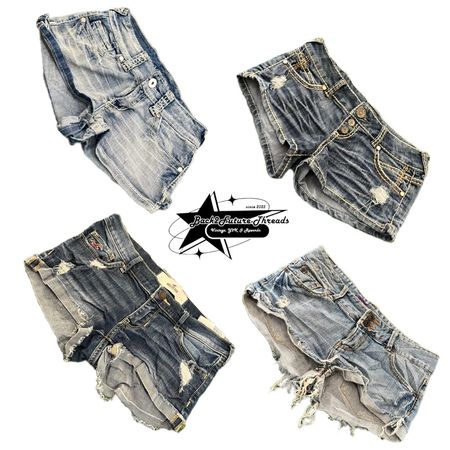 Y2k NYC IT GIRL DENIM SHORTS B2F-041