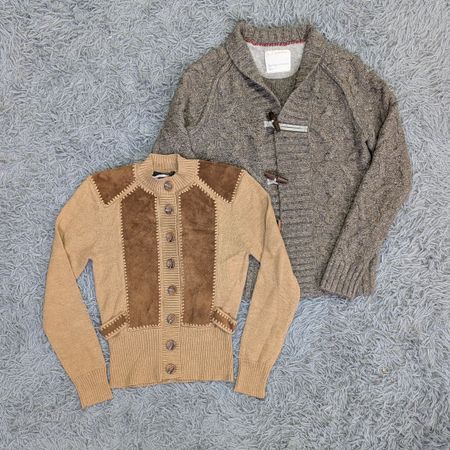 ***Y2K Patterned Cardigans & Knitwear – Retro 2000s Fashion Mix