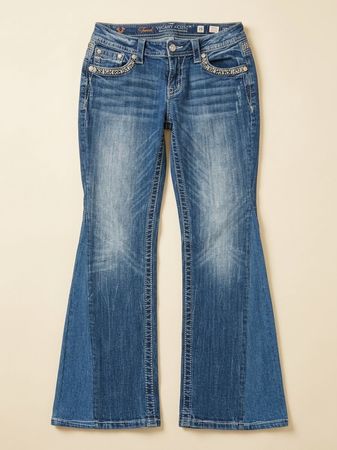 Upcycled Miss Me Flare Jeans (Dc-10-190)